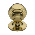 M Marcus Heritage Brass Beehive Design Cabinet Knob 32mm 